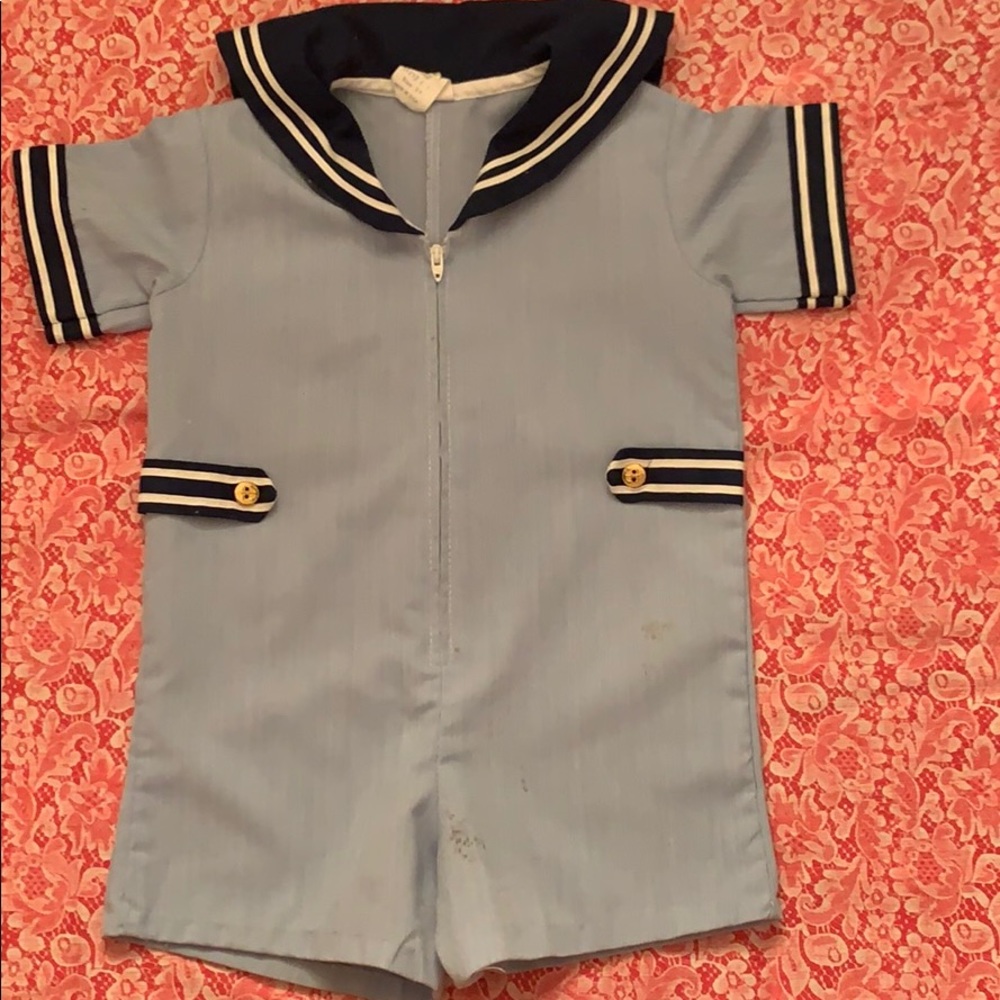 Vintage short sleeve sailor jumper